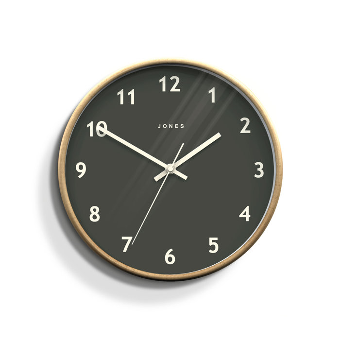 Jones Clocks Jones 30cm Wall Clock & Reviews Wayfair.co.uk